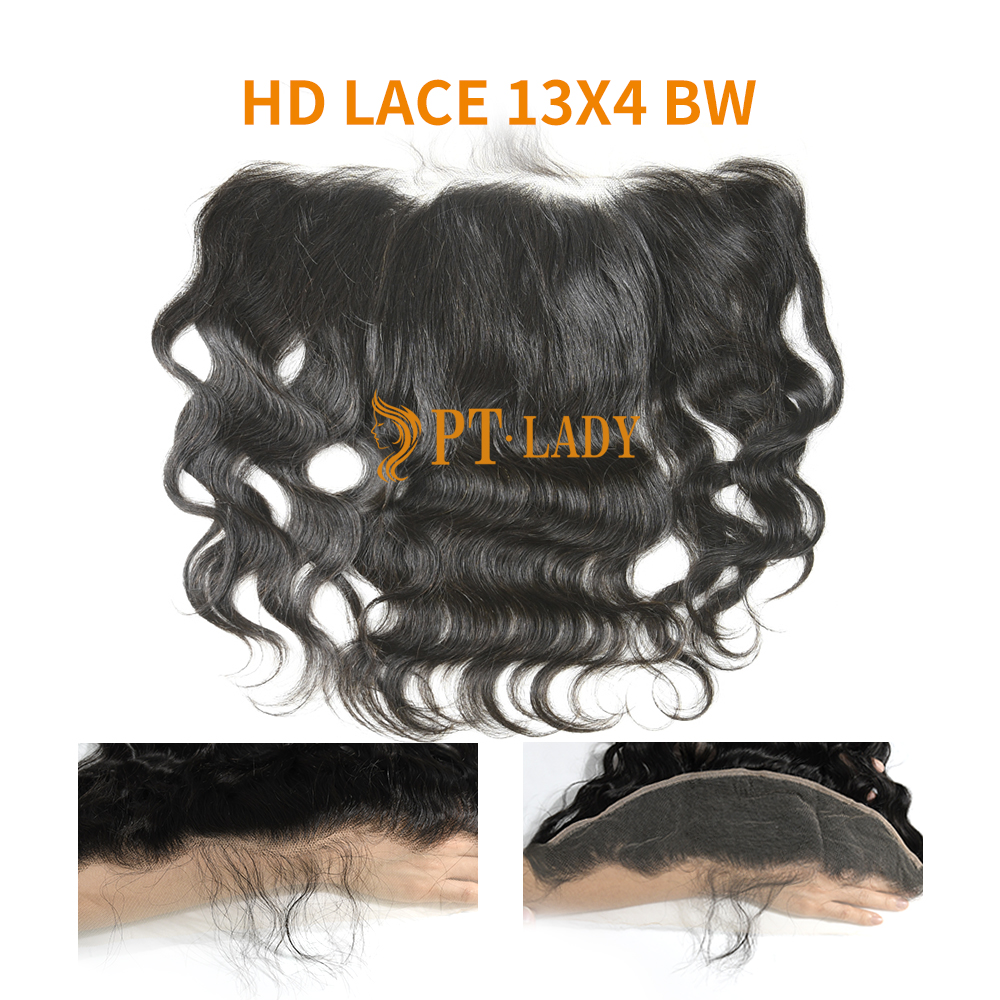 Swiss HD Lace Virgin Human Hair Body Wave 13x4 Lace Frontal