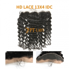 Swiss HD Lace Virgin Human Hair Indian Curly 13x4 Lace Frontal