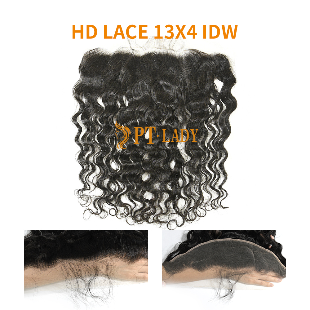 Swiss HD Lace Virgin Human Hair Indian wave 13x4 Lace Frontal