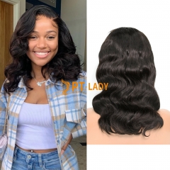 Body Wave Natural Color Transparent Lace 13X4 Bob Wig