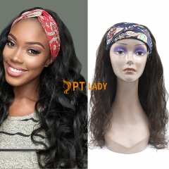 #1b Brazilian Virgin Human Hair Head Band Wig Body Wave