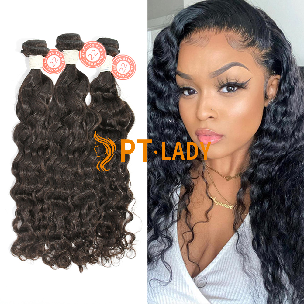 #1b Brazilian Virgin Human Hair Weft indian curly