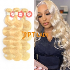 #613 Blonde European Virgin Human Hair Weft body wave