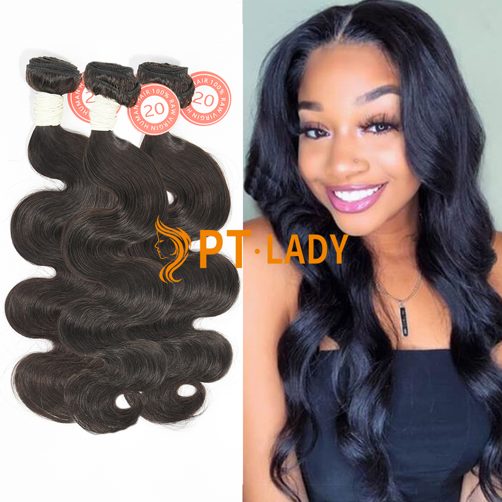 #1b Indian Virgin Human Hair Weft body wave