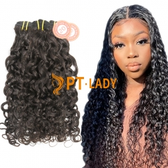 #1b Indian Raw Human Hair Weft italy curly