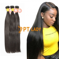 #1b Brazilian Raw Human Hair Weft Straight