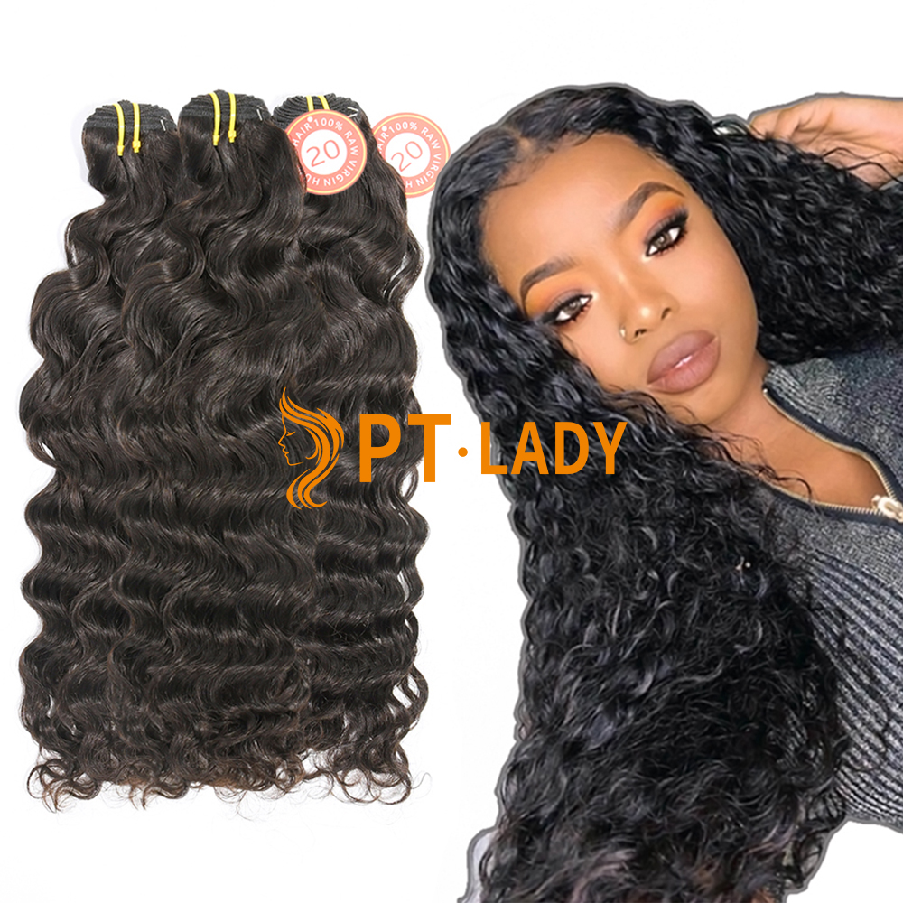 #1b Brazilian Raw Human Hair Weft indian wavy