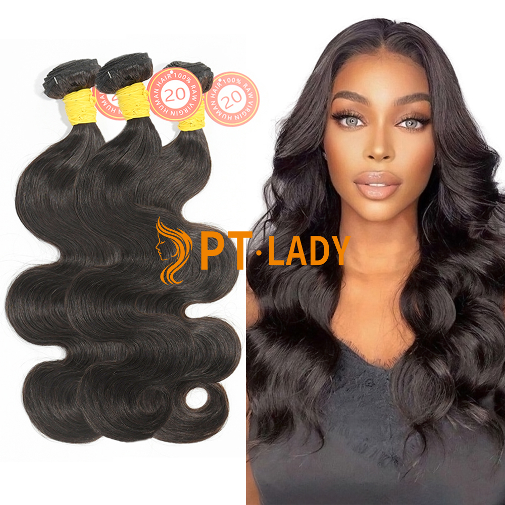 #1b Malaysian Raw Human Hair Weft body wave