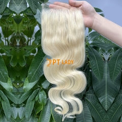 Blonde #613 European Virgin Human Hair HD 5×5 Lace Closure Body Wave